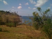 Ocean front 5100 m2 plot sale 110 metres sea frontage Karangasem land: