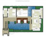 Floor plan 2 bedroom W villa: