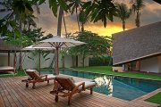 Modern Bali villa property 4 bedrooms Italian designed pool TV room: