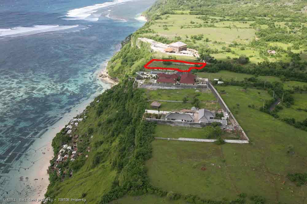 Bali cliff land for sale on millionaires row 49m cliff frontage