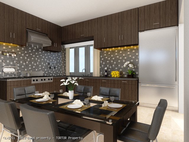 New Bali Canggu 3 bedroom luxury villa for sale rice field views