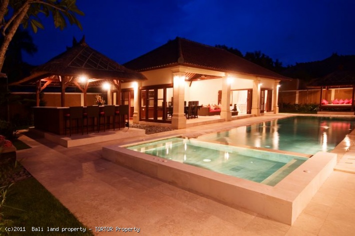 Luxury 4 bedroom villa for sale Seminyak pool bar Jacuzzi