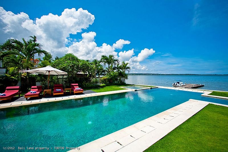Luxury Bali waterfront villa 3 bedrooms jetty freehold real estate - $1,100,000