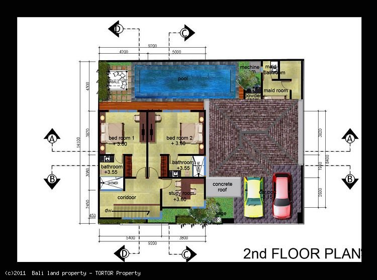 New Bali Canggu 3 bedroom luxury villa for sale rice field views